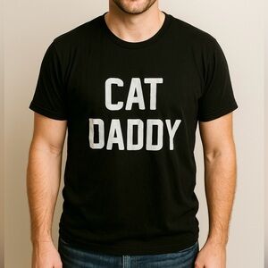 Cat Daddy Black T-Shirt